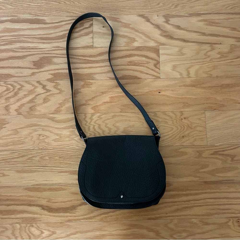 Black Leather Shoulder Bag